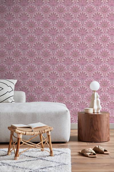 Tapete 131038 Violett - Papier - 50 x 900 x 50 cm
