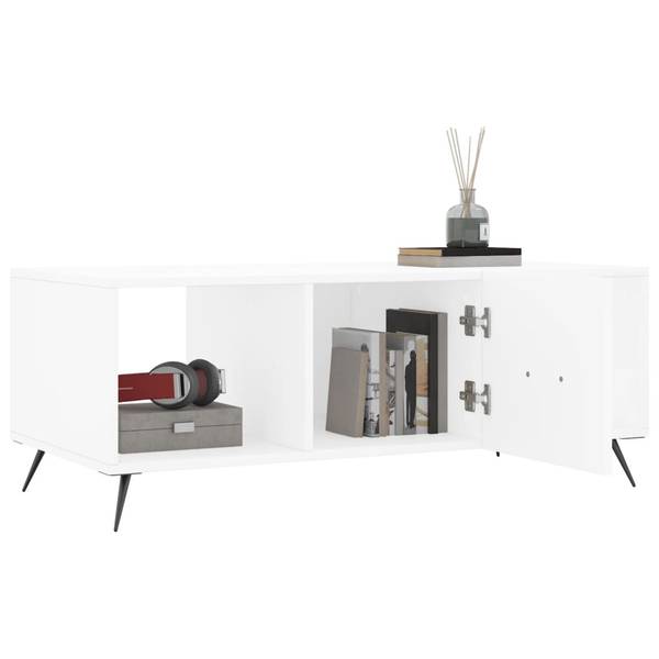 Couchtisch D183 Weiß - Holzwerkstoff - 50 x 40 x 102 cm