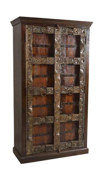 ALMIRAH Schrank Braun - Massivholz - 100 x 180 x 45 cm