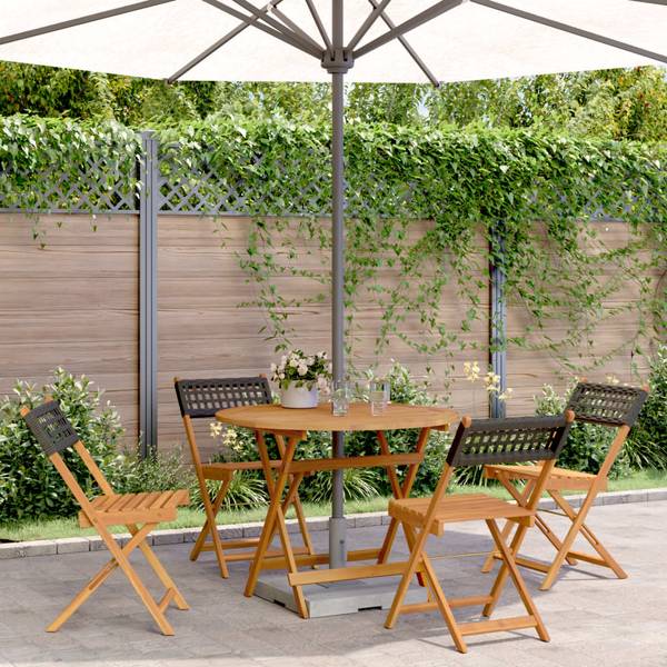 Garten-Essgruppe 3038328-3 (5-teilig) Schwarz