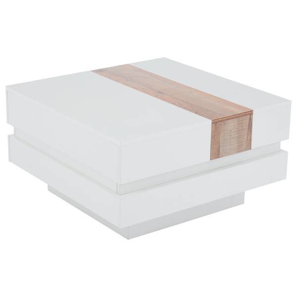 Couchtisch Cedarbrook Weiß - Holzwerkstoff - 70 x 39 x 70 cm