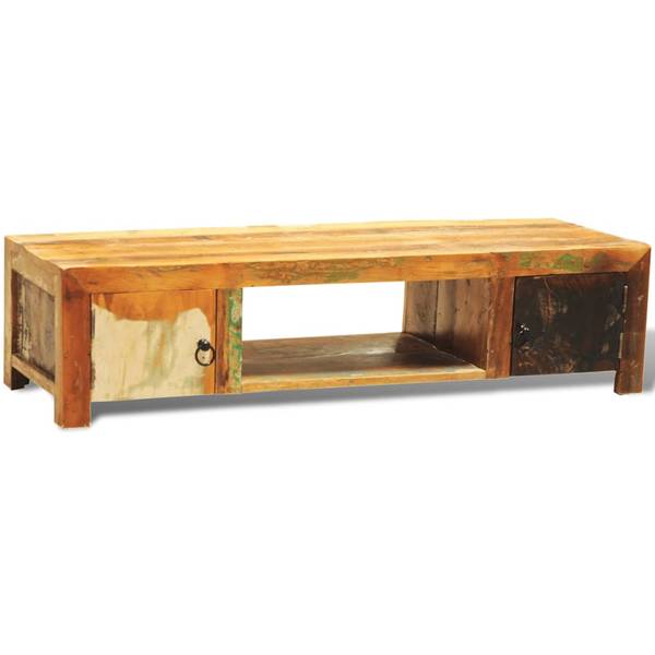 TV-Schrank  D637 Grau - Massivholz - 40 x 30 x 120 cm