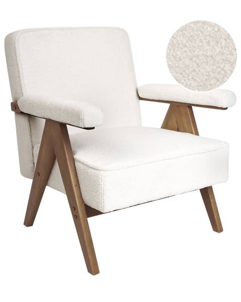 Fauteuil EVJE Marron - Blanc
