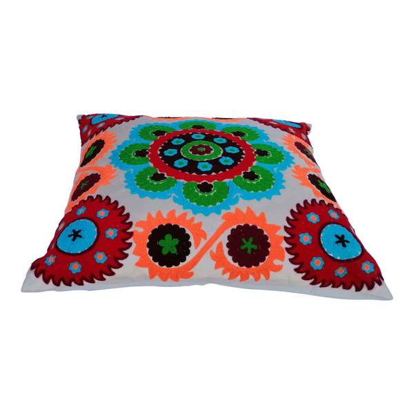 Kissen Mandala Kera Beige - Baumwollstoff - 40 x 15 x 40 cm