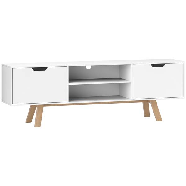 TV-Schrank 833-691V91WT Weiß - Holzwerkstoff - 39 x 50 x 150 cm