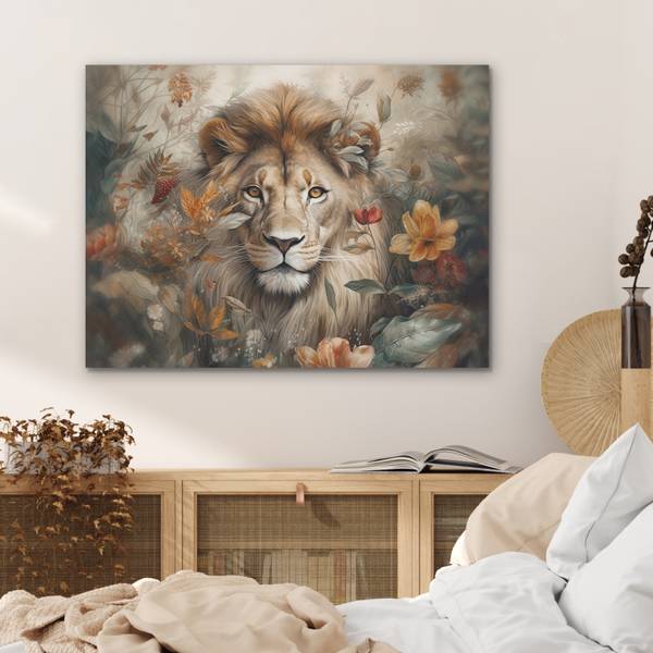 AKUSTIKBILD Löwe 80 x 60 cm