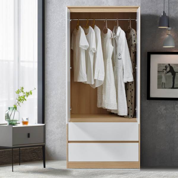 Kleiderschrank Bastheim Breite: 80 cm - 2 Türen