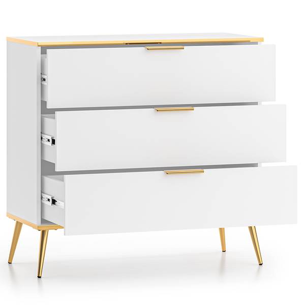 Kommode VLORA-131-2 Weiß - Holzwerkstoff - 92 x 88 x 40 cm