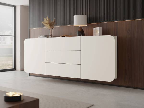 Kombikommode Rene Beige - Holzwerkstoff - 180 x 70 x 36 cm