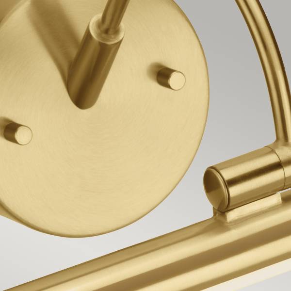 Alton 1 LED Bilderleuchten groß Messing - 68 x 17 x 22 cm - Metall - Kunststoff