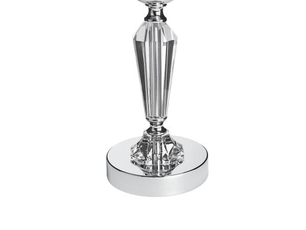 Kerzenständer BONAO Silber - Glas - 12 x 42 x 12 cm