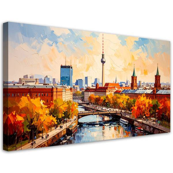 Leinwandbild Städte Architektur 1-Teilig 80 x 40 cm