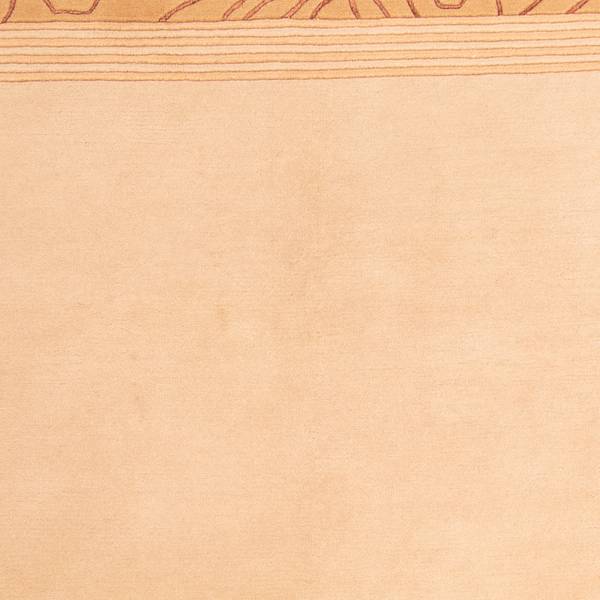 Handgeknüpft Wollteppich Braun - Wolle - 144 x 2 x 200 cm