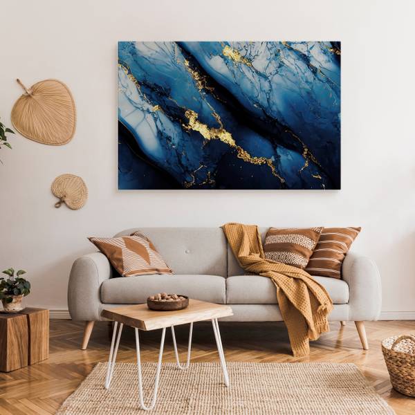 Leinwandbild Marmor Muster Glamour 120 x 80 x 80 cm