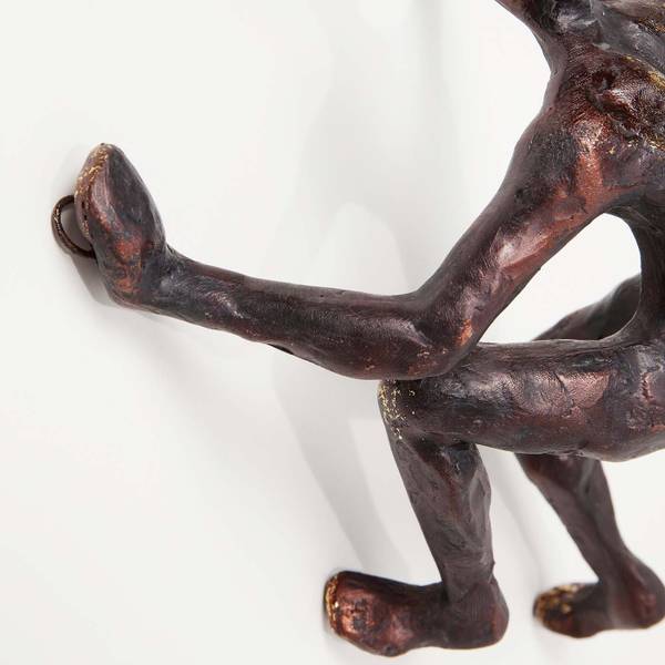 Wandschmuck Climber Braun - Harz - 9 x 23 x 14 cm