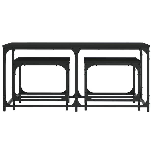 Couchtische 3er Set D427 Schwarz