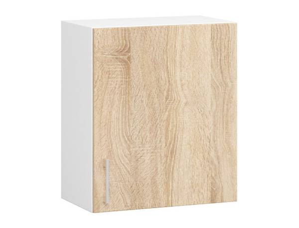 Hängender Küchenschrank Lima Braun - Weiß - Holzwerkstoff - 50 x 58 x 31 cm