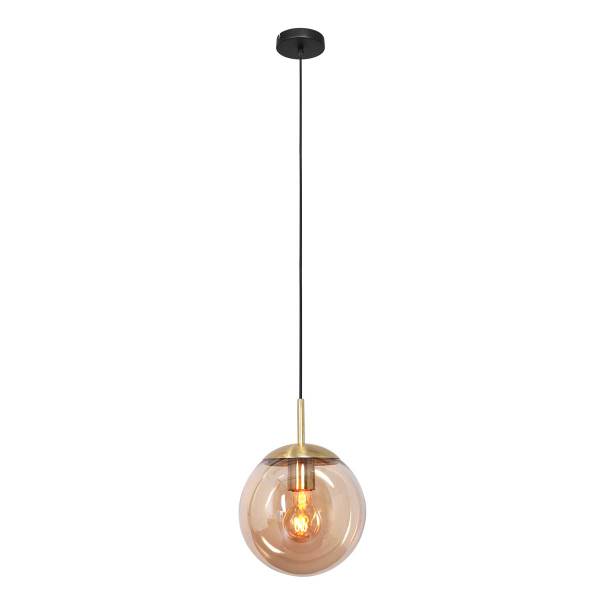 Pendelleuchte Bollique Schwarz - Messing
