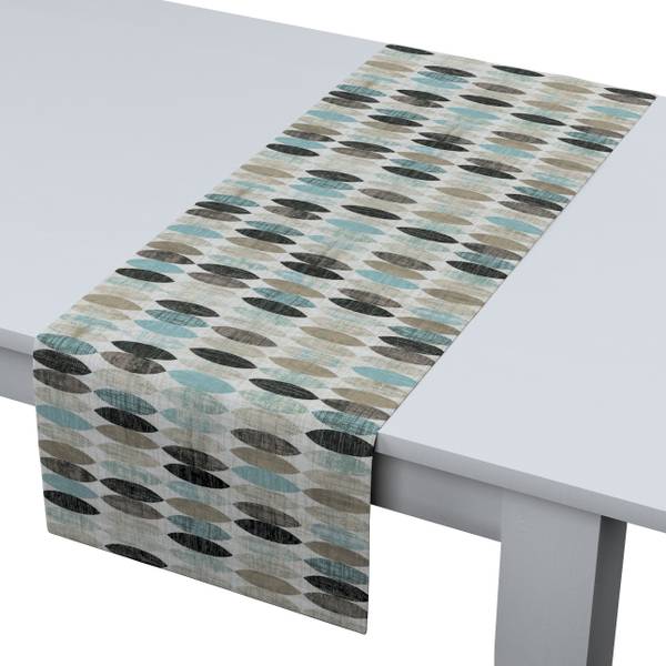 TISCHLÄUFER Modern I Blau - Mischgewebe - 40 x 1 x 130 cm