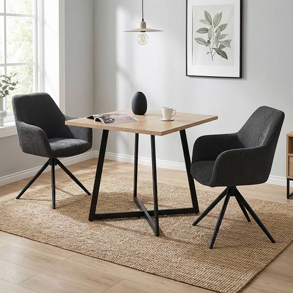 Table à manger 3125 Marron - Bois manufacturé - 80 x 76 x 80 cm