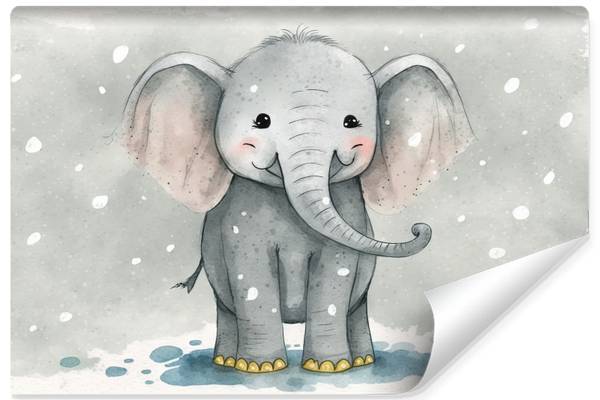 Tapisserie Murale Beaux-Arts éléphant Old World Fine Art - 100% Coton Vintage