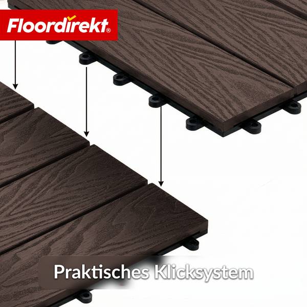 Terrassenfliese Noble 3D Braun
