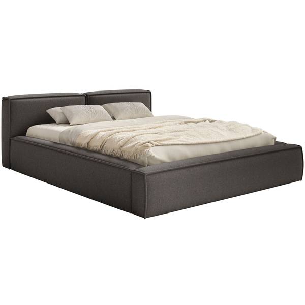 Polsterbett TILVES SLIM Graphit - Liegefläche Breite: 200 cm