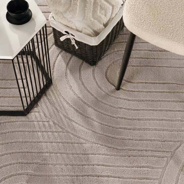 Hochflor-Teppich Tokio 471 Beige - Textil - 240 x 340 cm