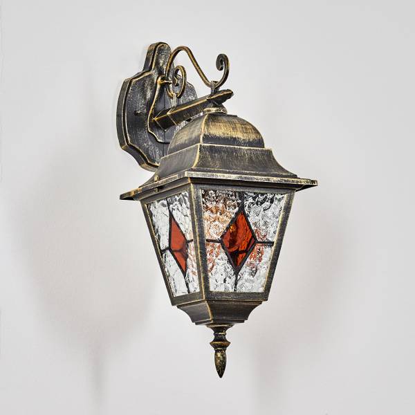 Außenwandleuchte Casalnuovo Braun - Metall - 19 x 45 x 32 cm