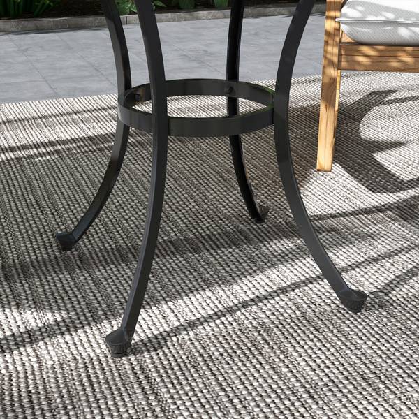Gartentisch 84G-309V00BK Schwarz - Metall - 60 x 53 x 60 cm