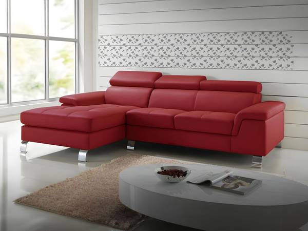 Sofa ohne Schlafmöglichkeit MISHIMA Rot