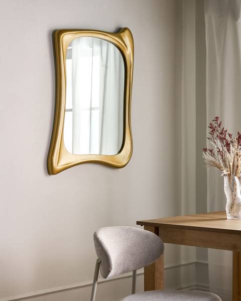 Miroir CONCARNEAU Doré - Matière plastique - 65 x 94 x 4 cm