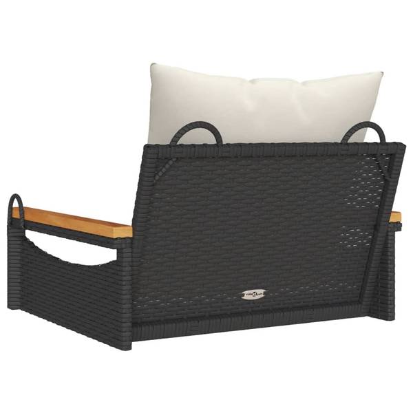 Schommelbank 3033883-3 zwart - staal - 63 x 40 x 62 cm