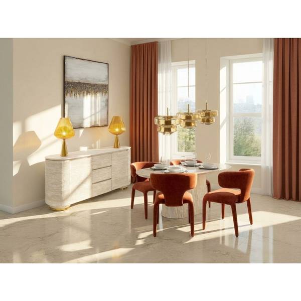Sideboard Linnea Beige - Stahl - 180 x 78 x 42 cm