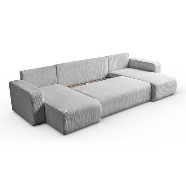 Ecksofa PRESTIGE U Hellgrau