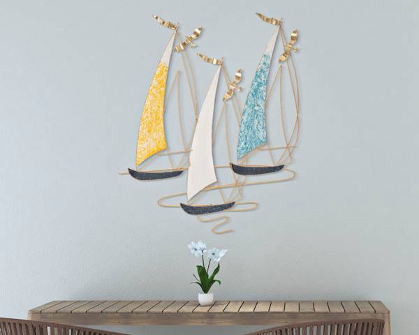 Wanddekoration Vela Color Metall - 4 x 98 x 79 cm
