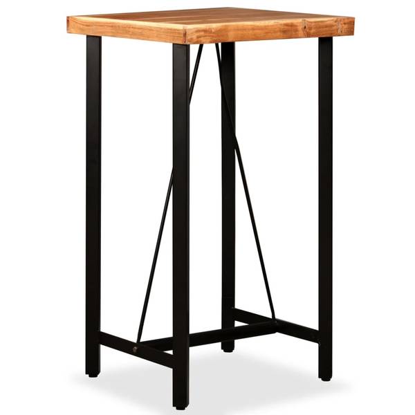 Bar-Set 275128 (3-teilig) Braun - Akazie - Stahl - 60 x 107 x 60 cm