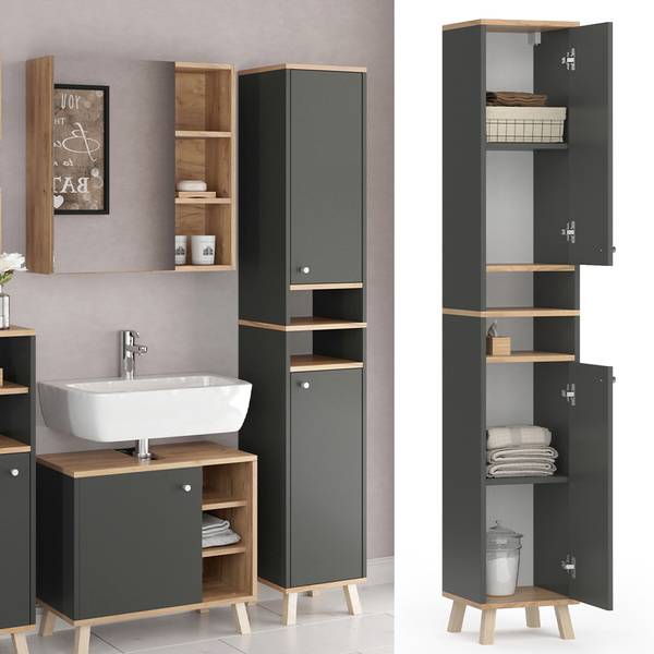 Badschrank Senyo 36365 Anthrazit