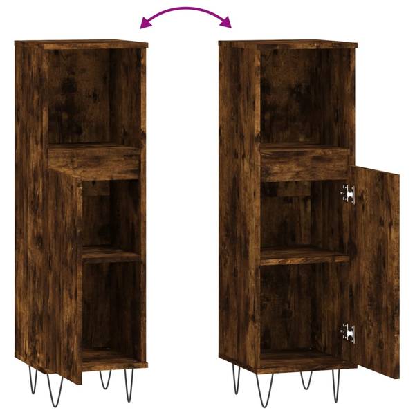 Badezimmerschrank 3029859 Raucheiche Dekor