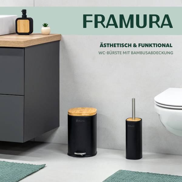 WC-Garnitur FRAMURA Schwarz