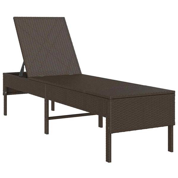 Chaise longue 3044400 Marron - Blanc crème