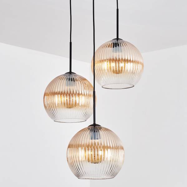 Pendelleuchte Cesaro Braun - Metall - 65 x 125 x 100 cm