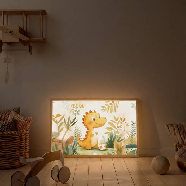WANDLEUCHTE MIT AKKU Dino 90 x 60 cm
