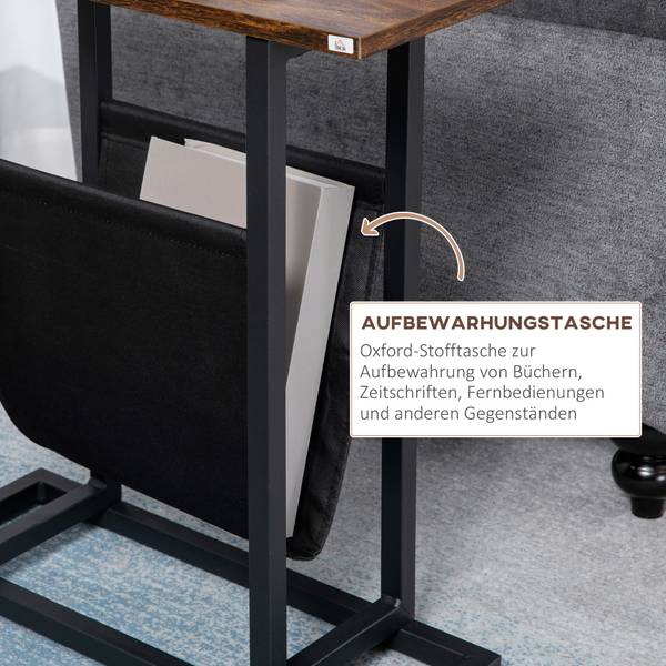Beistelltisch Couchtisch 839-609V00DR Dunkelbraun