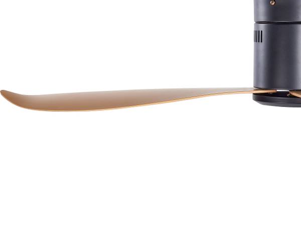 Ventilateur de plafond MALAD Noir - Marron - Métal - 114 x 23 x 114 cm