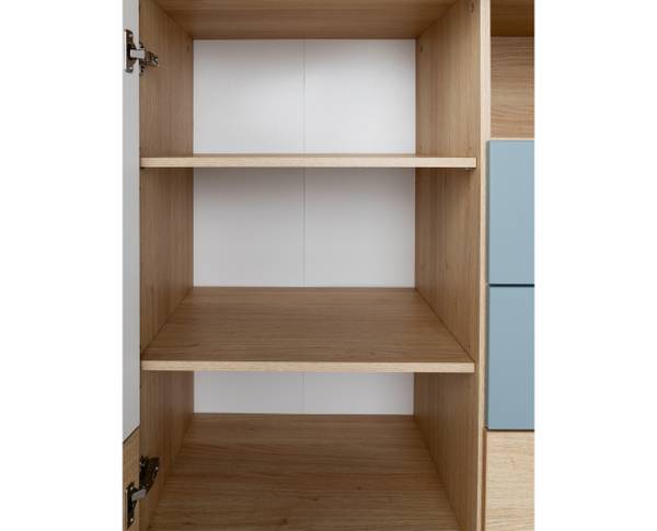 Wickelkommode Roofy mit Self-Soft-Close Braun - Grün - Holzverbundwerkstoff - 101 x 94 x 77 cm