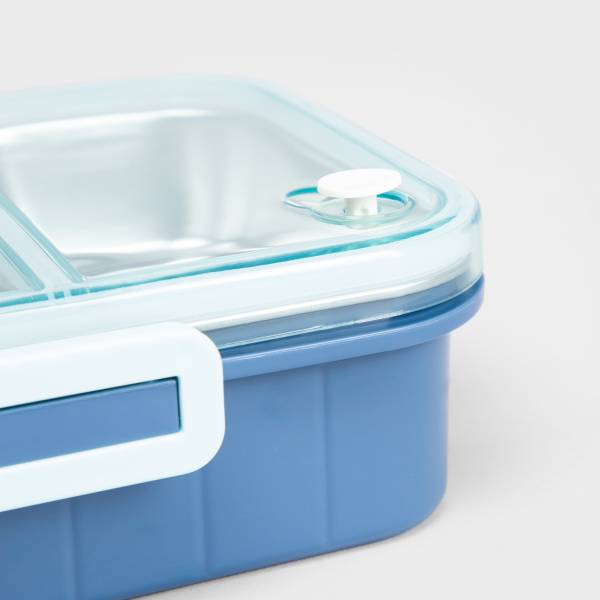Lunchbox DELVOR Blau - Metall - 24 x 8 x 19 cm
