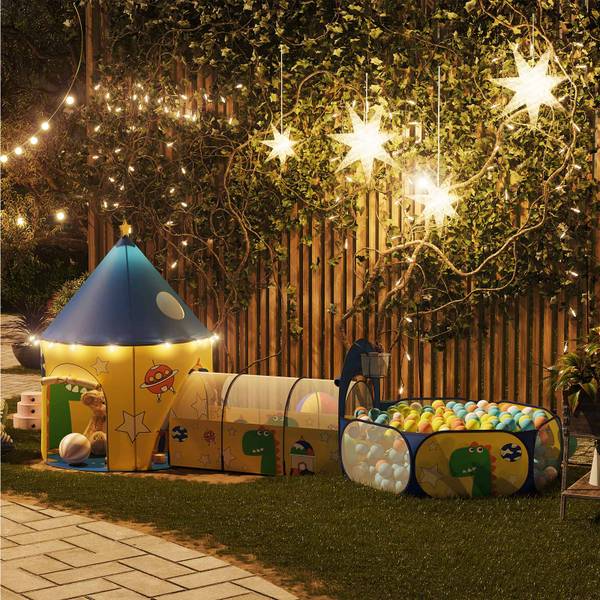Spielzelt für Kinder Nānded Blau - Textil - 110 x 36 x 115 cm