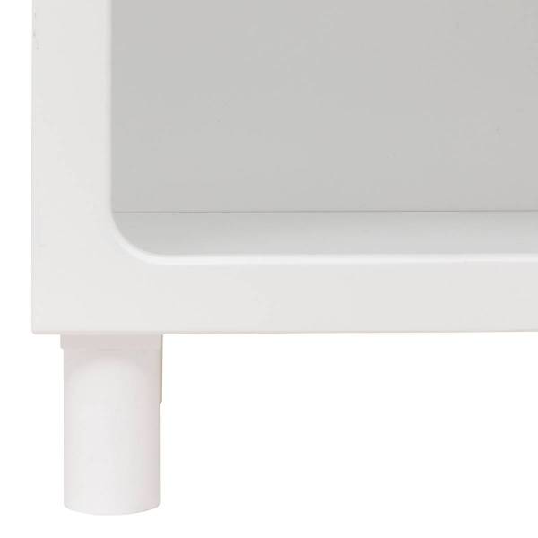 Étagère 3 compartiments TARA Blanc - Bois manufacturé - 32 x 40 x 90 cm