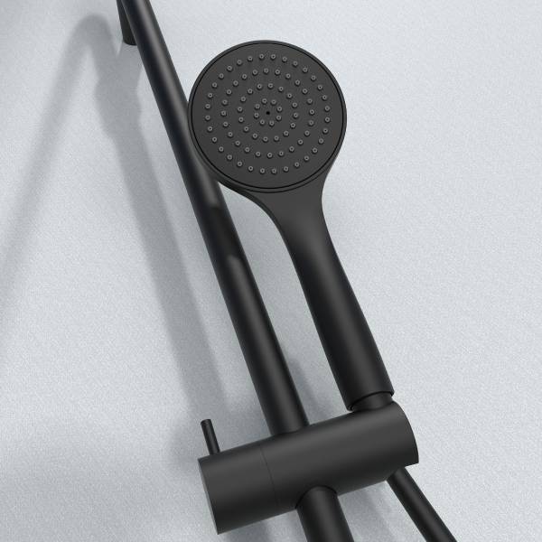 Duschset ohne Armatur Essesmart Schwarz - 25 x 118 cm